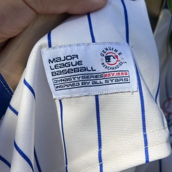 NWT Cooperstown Collection Dodgers Button Down Jersey Size L. - Picture 10 of 17